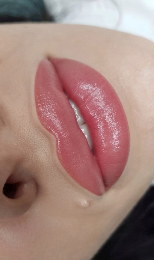 Permanentní make-up rtů — akvarel, Vesna