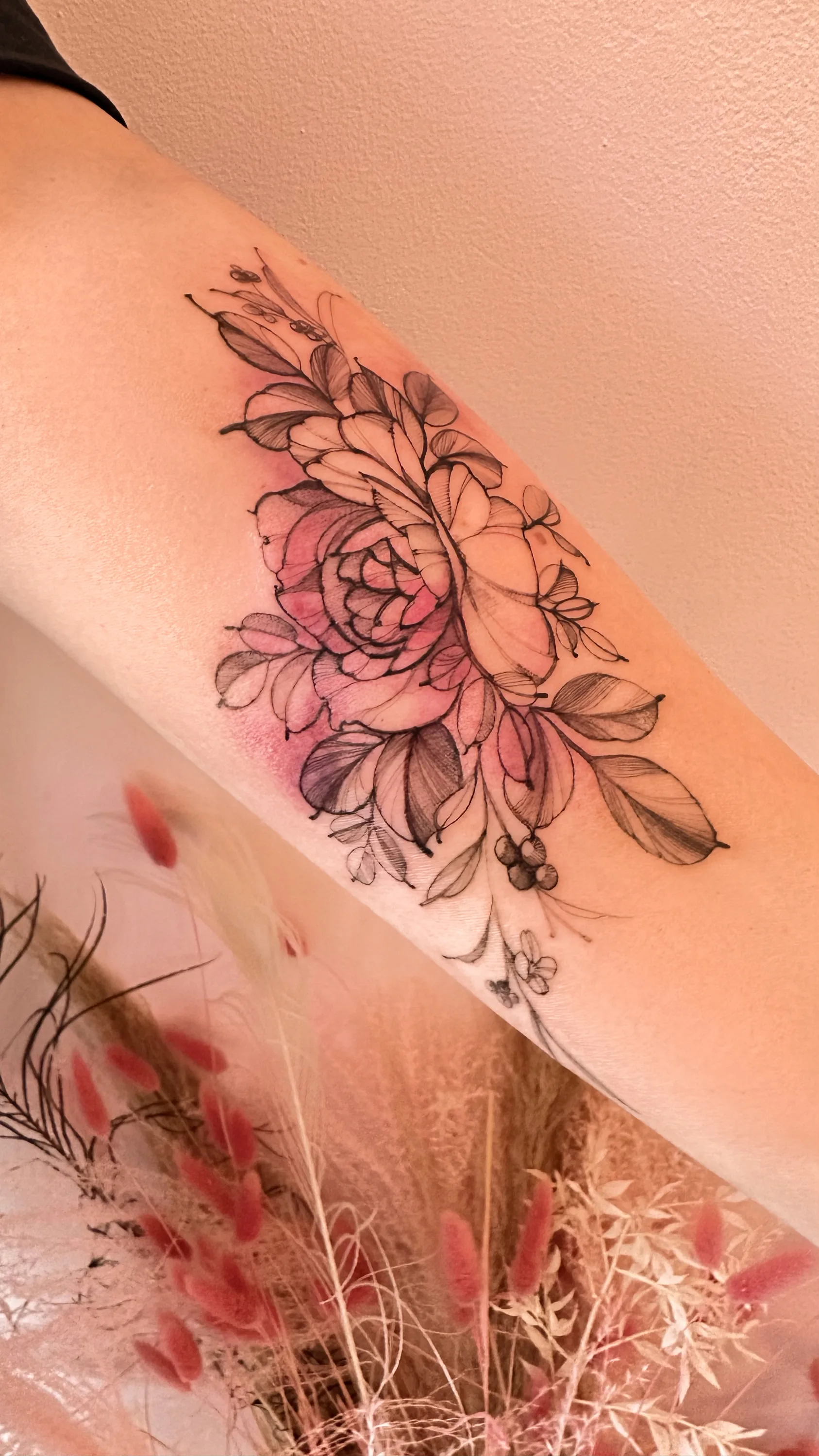Floral tetování